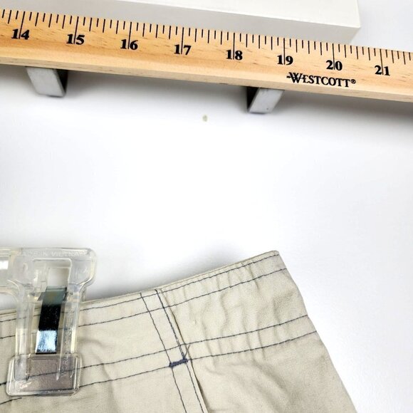 725 Originals 100% Cotton Cargo Shorts Flat Front Beige Men's Size 38 - Picture 2 of 13